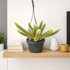 20 - 30cm Monkey Tail Cactus Hildewintera Aureispina in Hanging 14cm Pot