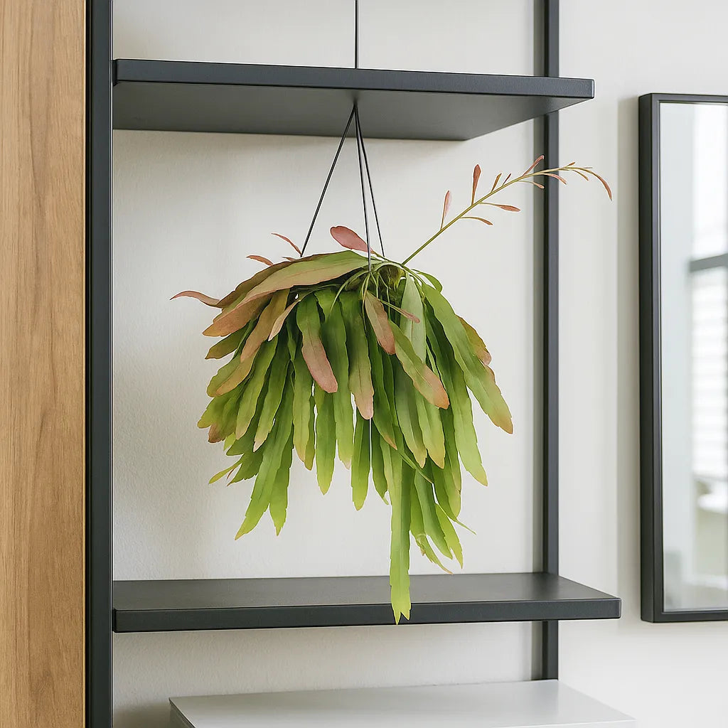 20 - 30cm Rhipsalis Red Coral in Hanging Pot 15cm Pot House Plant