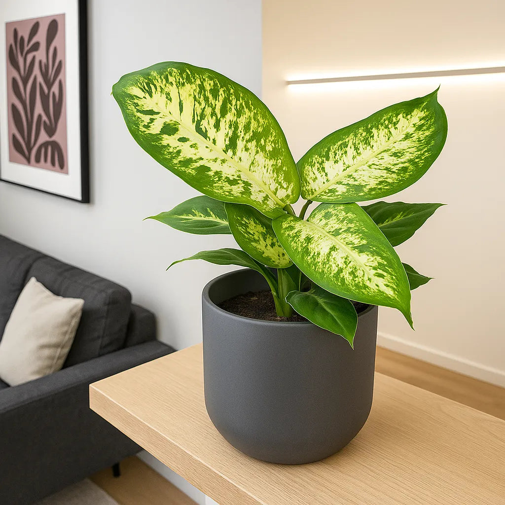 25 - 35cm Dieffenbachia Compacta Dumb Cane 12cm Pot House Plant