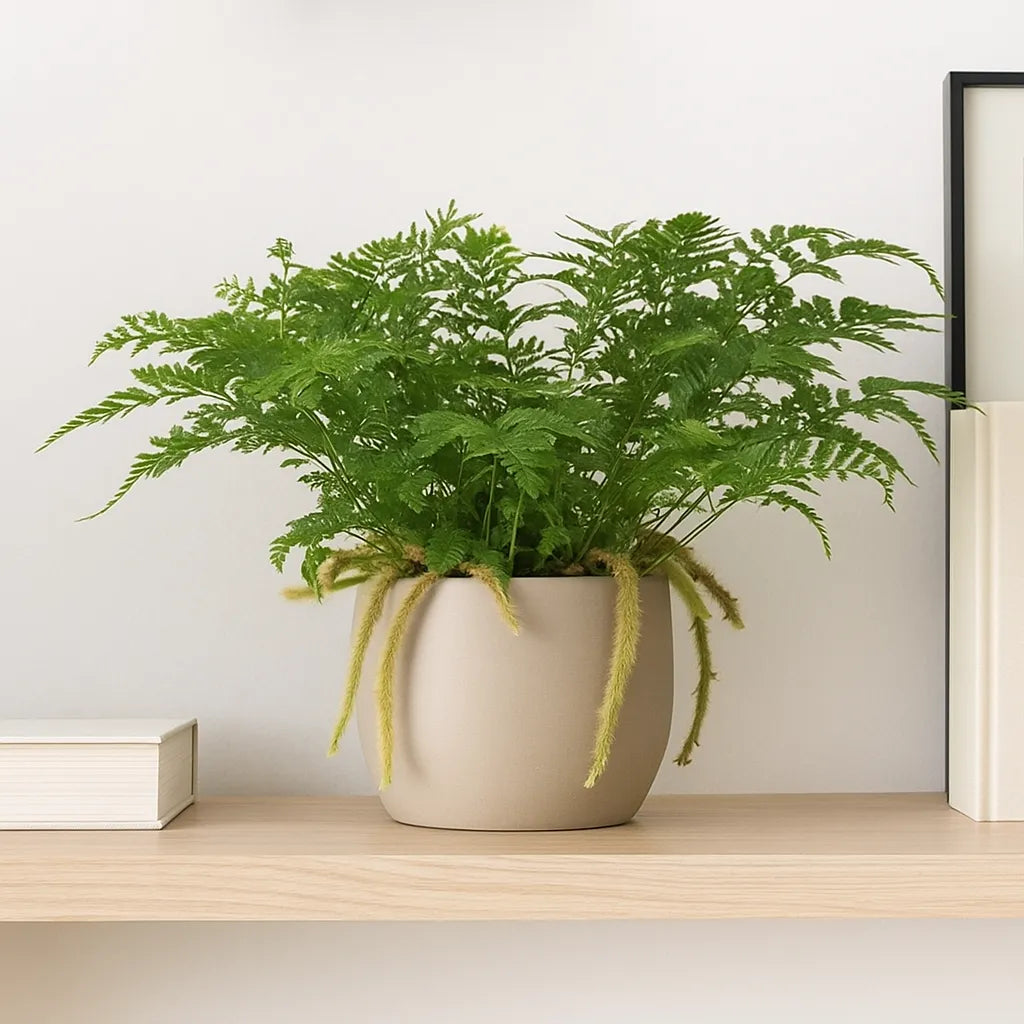 25 - 35cm Hare's Foot Fern Humata Tyermanii 12cm Pot House Plant