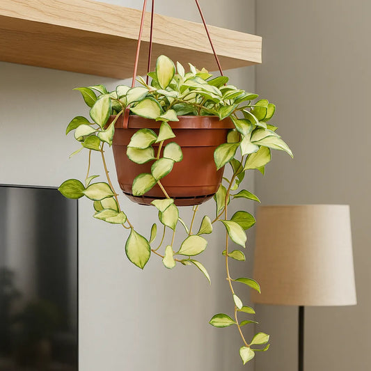 25 - 35cm Hoya Heuschkeliana Variegata House Plant 14cm Hanging Pot