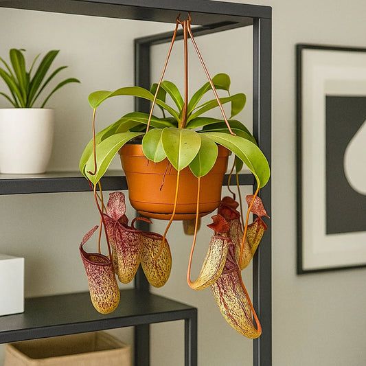 30 - 40cm Nepenthes Sam in Hanging Pot Monkey Jars 14cm Pot House Plant