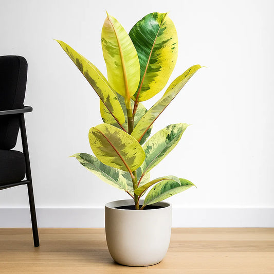 50 - 60cm Ficus Shivereana Moonshine 17cm Pot House Plant