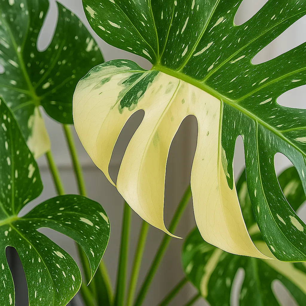 60 - 80 Monstera XL Thai Constellation Cheese Plant Variegated 19cm Pot House Plant