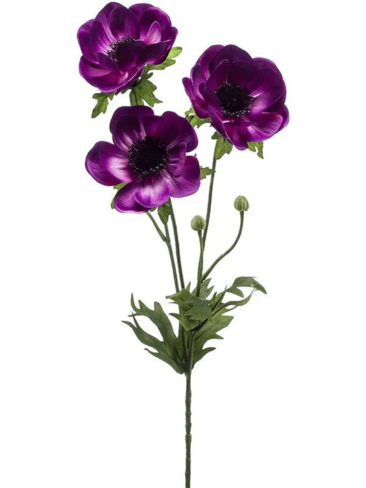Anemone Artificial Plant Premium Faux 75cm Height
