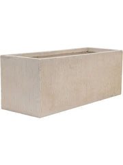 Baq Raindrop Plant Pot 30cm Height 24cm Dia Rectangle Beige