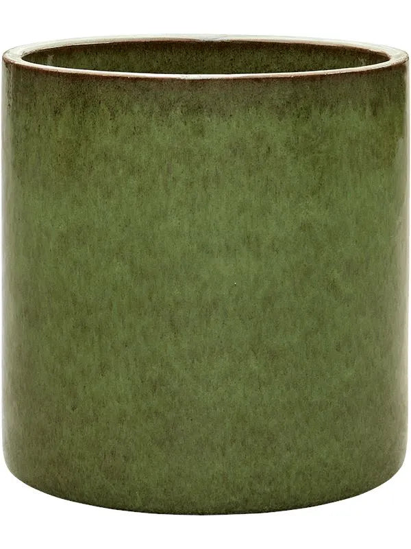 cylindrical plant pot Cylinder Plant Pot 50cm Height 45cm Dia Pot Green – Plants For All Seasons