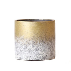 Gold Antique Ceramic Plant Pot 12cm Dia