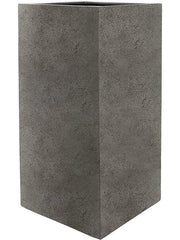 Grigio Plant Pot 80cm Height 24cm Dia High Cube Natural Concrete