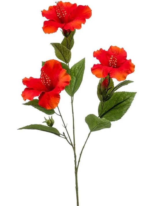 Hibiscus Artificial Plant Premium Faux 82cm Height