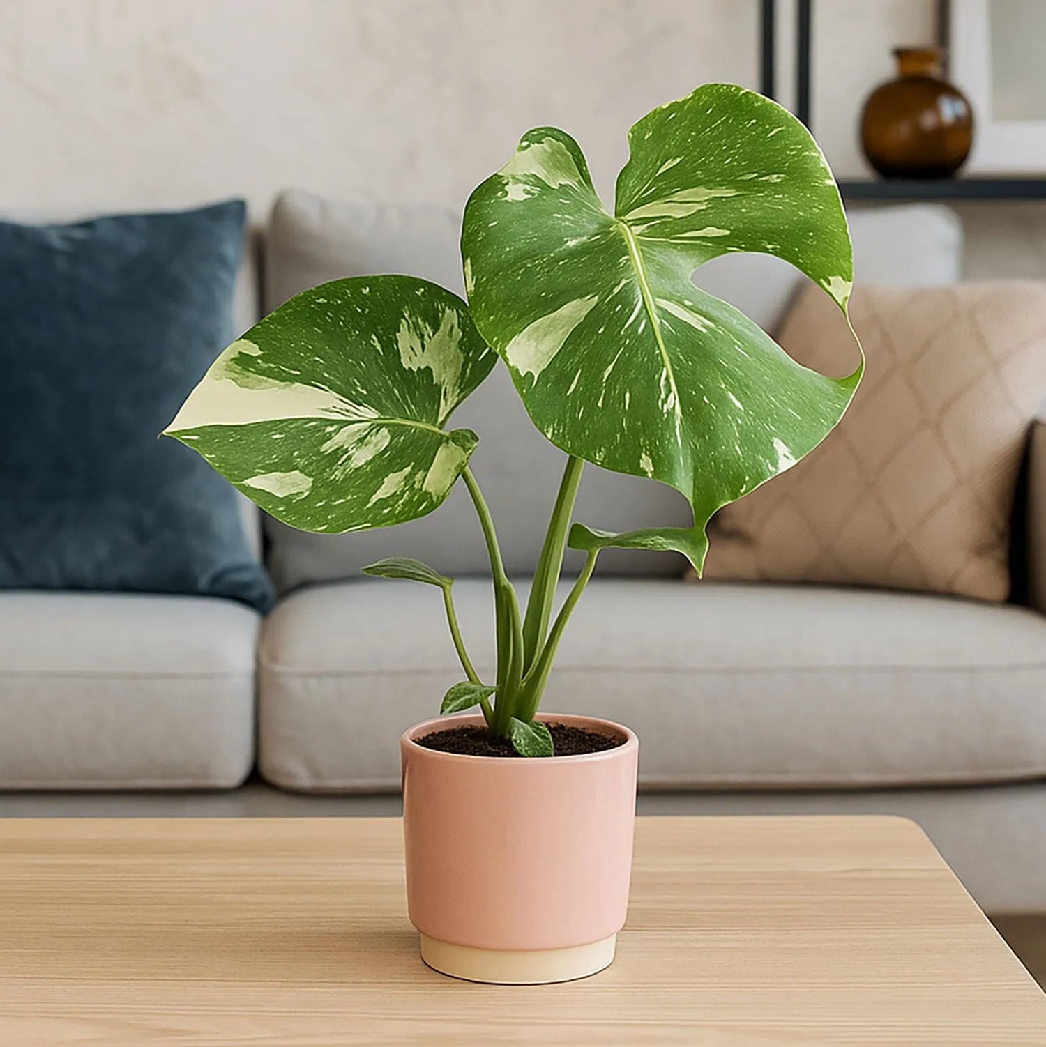 Monstera Thai Constellation Cheese Plant Variegated 11cm Pot House Plant