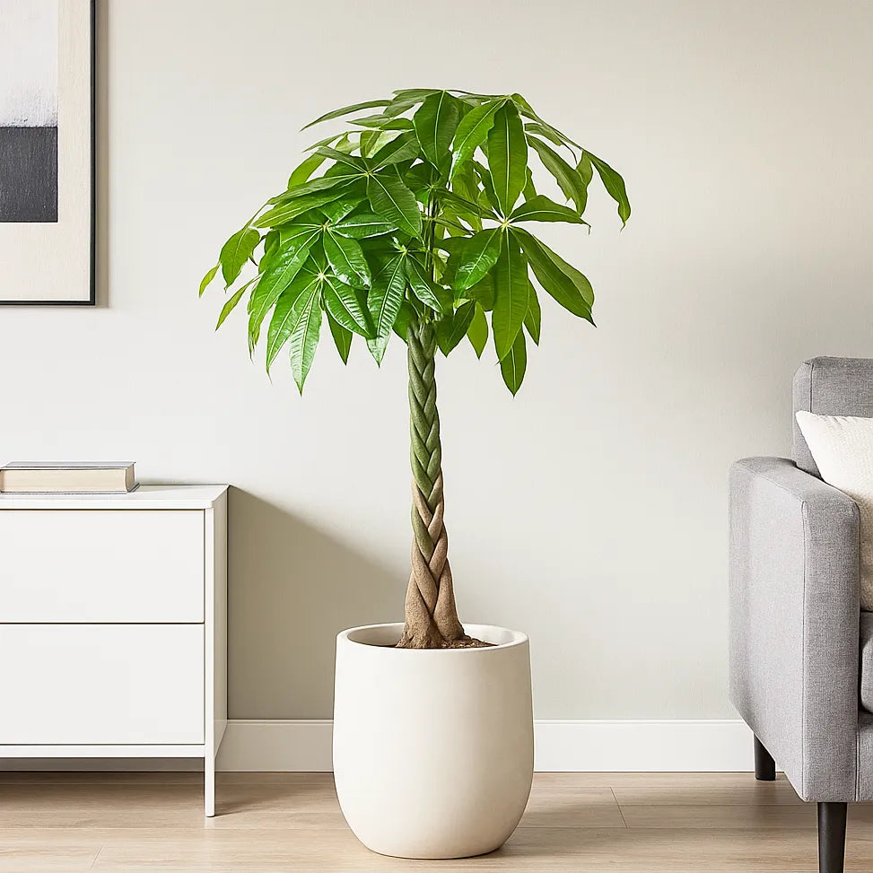 tall house tree plant Pachira Aquatica Money Tree House Plant – Plants For All Seasons