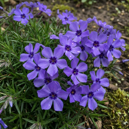 Set of 3 or 6 Phlox Blue Dark Eye Hardy Perennial Plants, Bee Friendly Summer Flowering, Outdoor Garden Ready, 1 Litre Root-Ball