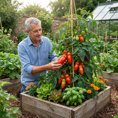 Grafted Cornabel Tomato Plants, Premium Live Plants, Outdoor & Greenhouse Ready, 1L Root Ball
