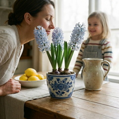 Light Blue Hyacinth | 3 x 1 Litre Pots (9 Flowering Bulbs)