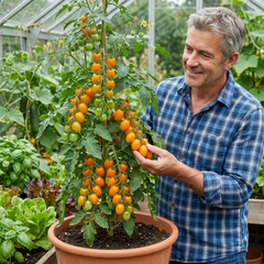 Honeycomb Tomato Plants, Live Tomato Seedlings, Outdoor Garden Ready, 1L Root Ball