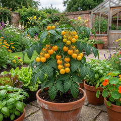 Set of 3 or 6 Large Plants - Tomato Honeycomb Variety, Outdoor Garden Ready, 10.5 cm