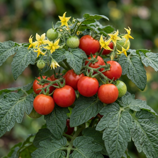 Patio Tomato Jo & Grace Plants, Live Tomato Seedlings, Outdoor Garden Ready, 1L Root Ball