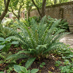 Set of 3 or 6 Braun's Holly Fern Polystichum Braunii Plants, Hardy Evergreen Perennial, 1Ltr Root-Ball
