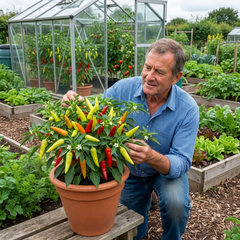Chilli Pepper Plants - Hungarian Hot Wax, Ready to Plant in Your Garden