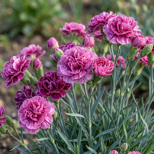 Pink Purple Carnation, Ready to Plant in Your Garden, 10.5 cm