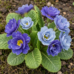 Primrose Chameleon Blue Hardy Perennial Plants, Colour Changing Spring Flowers, Outdoor Garden Ready, 1 Litre Root-Ball