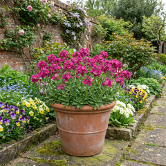 Arabis Aubris Deep Rose, Ready to Plant in Your Garden, 1L