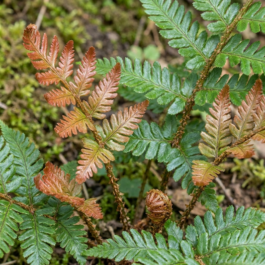 Japanese Shield Fern Dryopteris Erythrosora Prolifica, Hardy Shade Perennial Plants, 1 Litre Root Ball