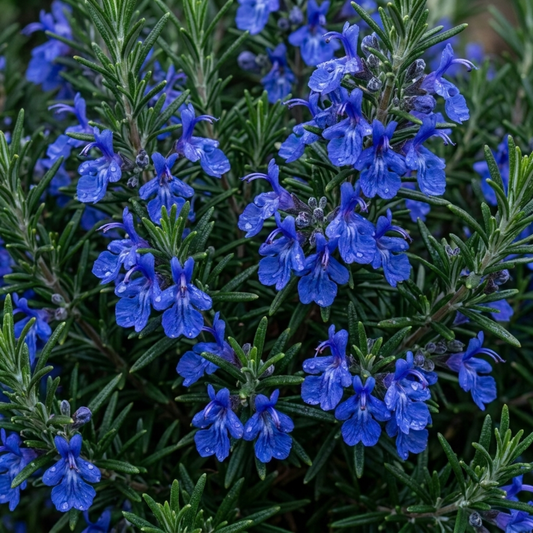 Set of 3 or 6 Rosemary ‘Blue Winter’ Herb Plants (Salvia rosmarinus), Hardy Evergreen Culinary Shrub, Outdoor Garden Ready, 1 Litre Root-Ball