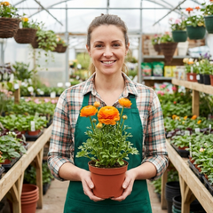 Rannunculus Vortex Orange, 10.5 cm