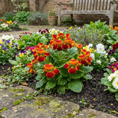 Calceolaria Calynopsis ‘Red Orange Bicolour’, Ready to Plant
