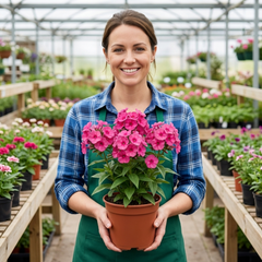 Set of 3 or 6 Phlox ‘Fabulous Rose’ Hardy Perennial Plants, Fragrant, Bee Friendly, Summer Flowering, Outdoor Garden Ready, 1 Litre Root-Ball
