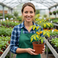 Set of 3 or 6 Large Plants - Tomato Golden Sunrise Variety, Ready to Plant in Your Garden