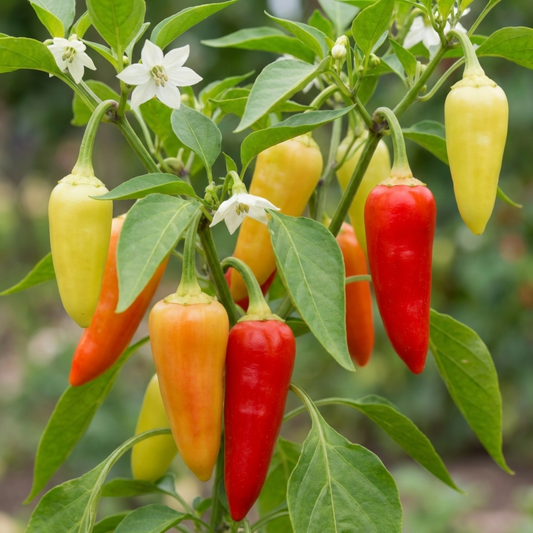 Chilli Pepper Plants - Hungarian Hot Wax, Ready to Plant in Your Garden