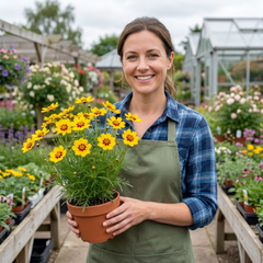 Coreopsis Sunfire Hardy Perennial Plants, Garden Ready, Bee Friendly, Summer Flowering, 1 Litre Root Ball