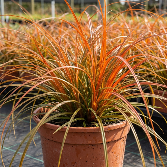 1 Carex Prairie Fire Evergreen Ornamental Grass, Hardy Perennial Garden Plant, 2 Litre Root Ball