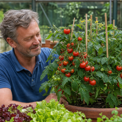 1 Gardeners Delight Cherry Tomato Plant, Live Outdoor Garden Ready, Established 2 Litre Root Ball
