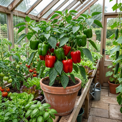 Sweet Pepper Plants - Thor Variety, Ready to Plant in Your Garden