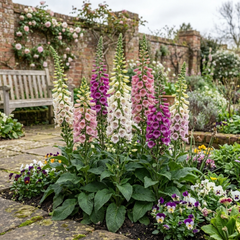 Foxglove Excelsior Hybrids Plants, Hardy Cottage Garden Perennial, Bee Friendly, 11cm Root-Ball