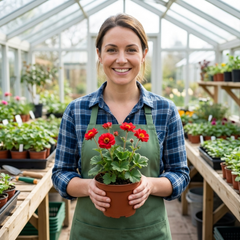 Set of 3 or 6 Geum Mrs Bradshaw Hardy Perennial Plants, Scarlet Red Double Cottage Garden Flowers, Outdoor Garden Ready, 1 Litre Root-Ball