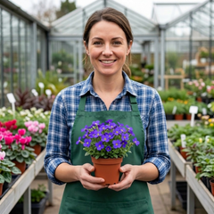Aubrieta Kitte Blue, Ready to Plant in Your Garden, 1L