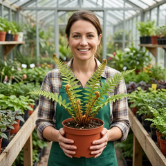 Dryopteris affinis Montana Male Fern Hardy Evergreen Perennial Plants, Shade Loving Garden Plant, 1L Root Ball