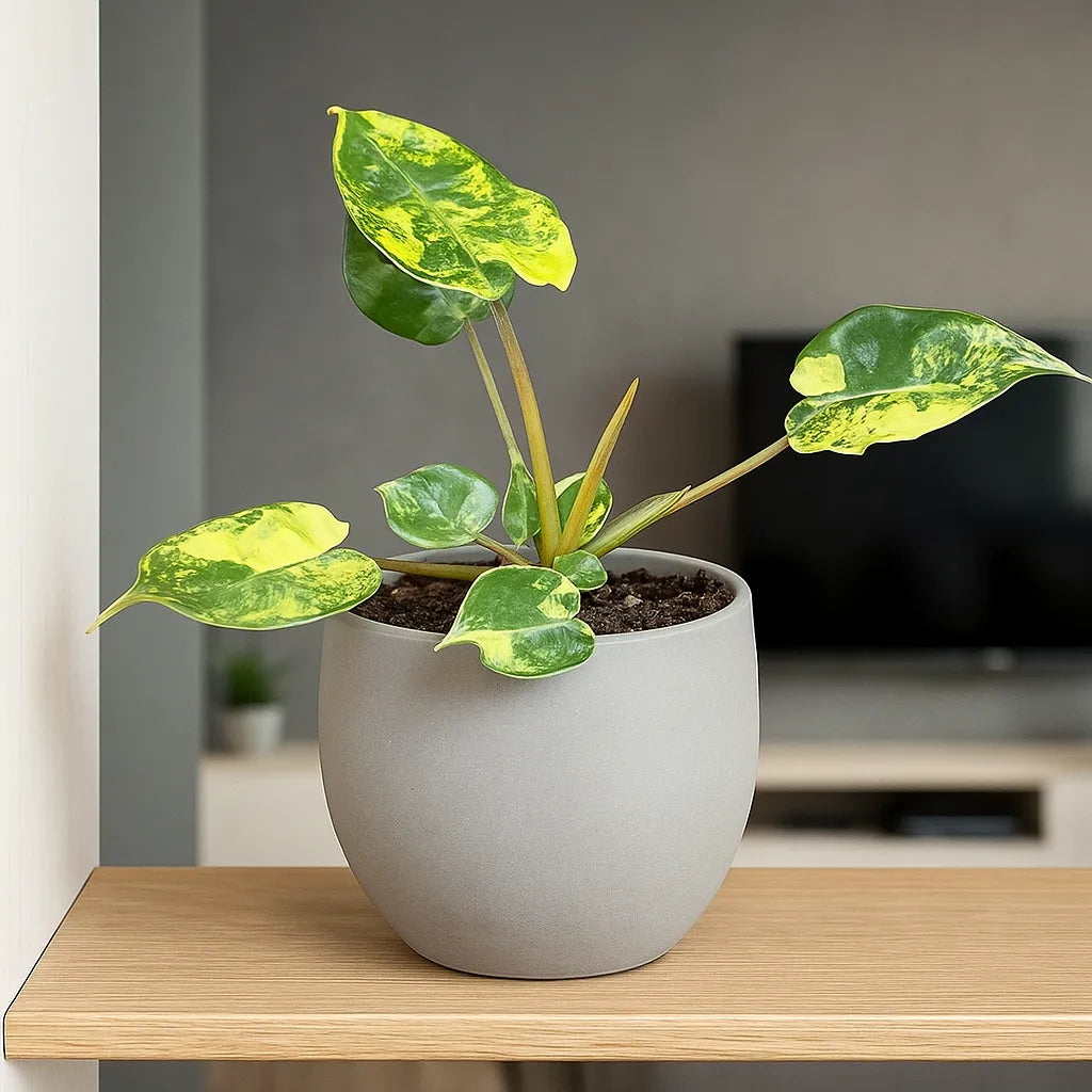 10 - 15cm Variegated Philodendron Billietiae Variegata House Plant 10.5cm Pot