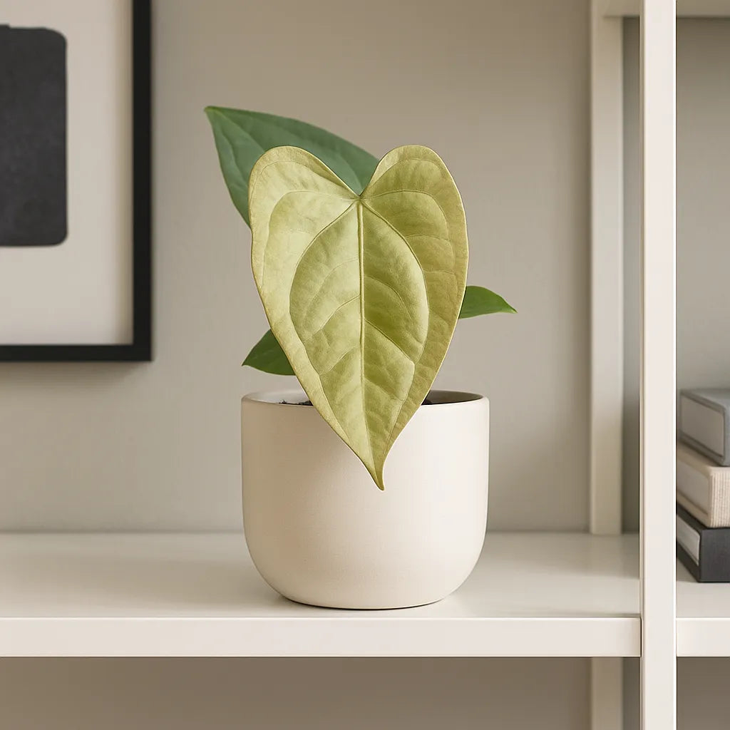 10 - 20cm Anthurium Nigrolaminum Gigi x Forgetii House Plant 10.5cm Pot