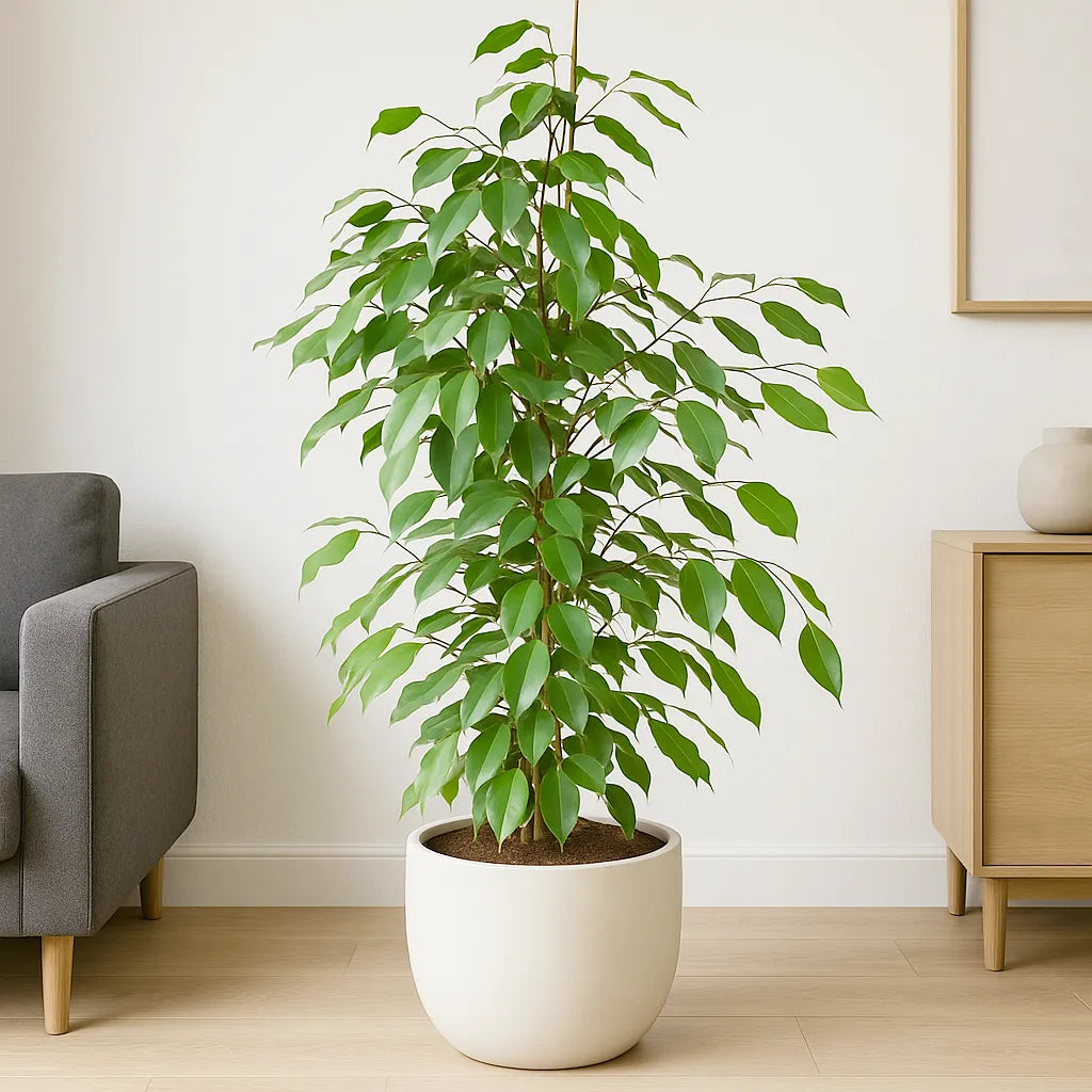 130 - 150cm Ficus Benjamina Rubber Plant 27cm Pot House Plant