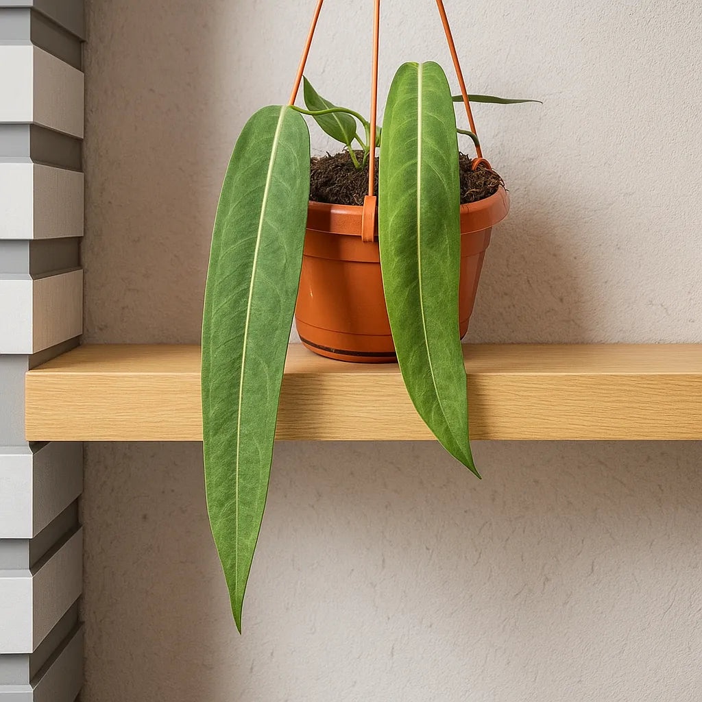 15 - 20cm Anthurium Pallidiflorum Hanging Pot House Plant 14cm Pot