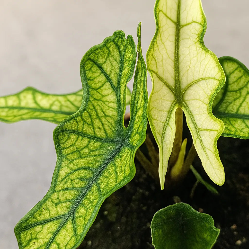 15 - 20cm Ghost Alocasia Jacklyn House Plant 10.5cm Pot