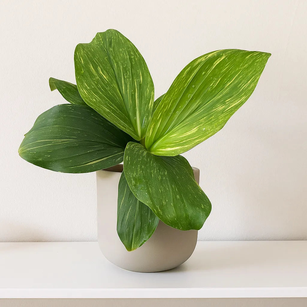 15 - 20cm Kaempferia Pulchra Marble Variegata 14cm Pot House Plant