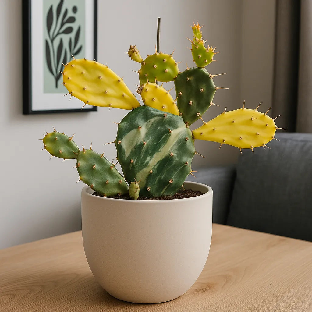 15 - 20cm Opuntia Crazy White Jamaicensis 11cm Pot House Plant