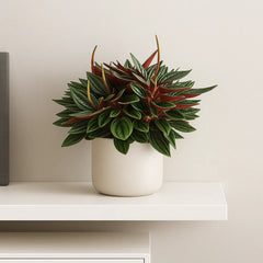 15 - 20cm Peperomia Caperata Rosso 12cm Pot House Plant
